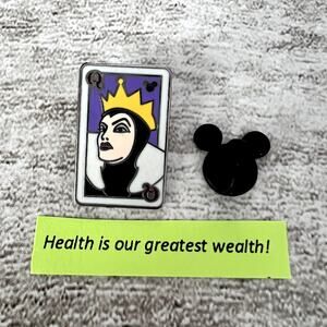 Disney Pin - Evil Queen Snow White‎ Villain Deck Playing Card